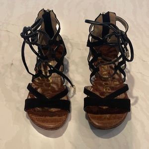 Girls black Gladiator sandals